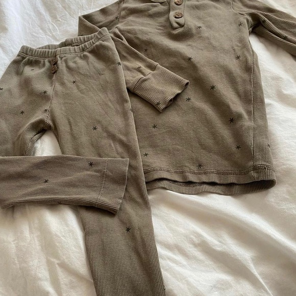 KIDWILD organic ribbed set vintage moss 12-18M - Picture 1 of 1